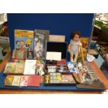 A good quantity of vintage games and toys including Muffin the Mule, board games, Xylophone,