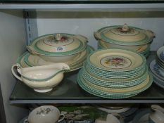 A good quantity of Johnson Bros 'Old English' dinnerware with floral design on cream ground