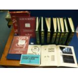 Nine Stanley Gibbons 'Windsor' Albums complete with printed leaves for a GB collection from 1840 to