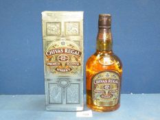 A 70 cl bottle of Chivas Regal Premium Scotch Whisky, boxed.