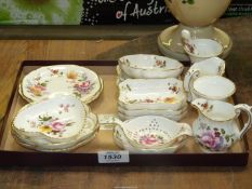 A quantity of small Royal Crown Derby 'Derby Posies' china pieces including trinket dishes,