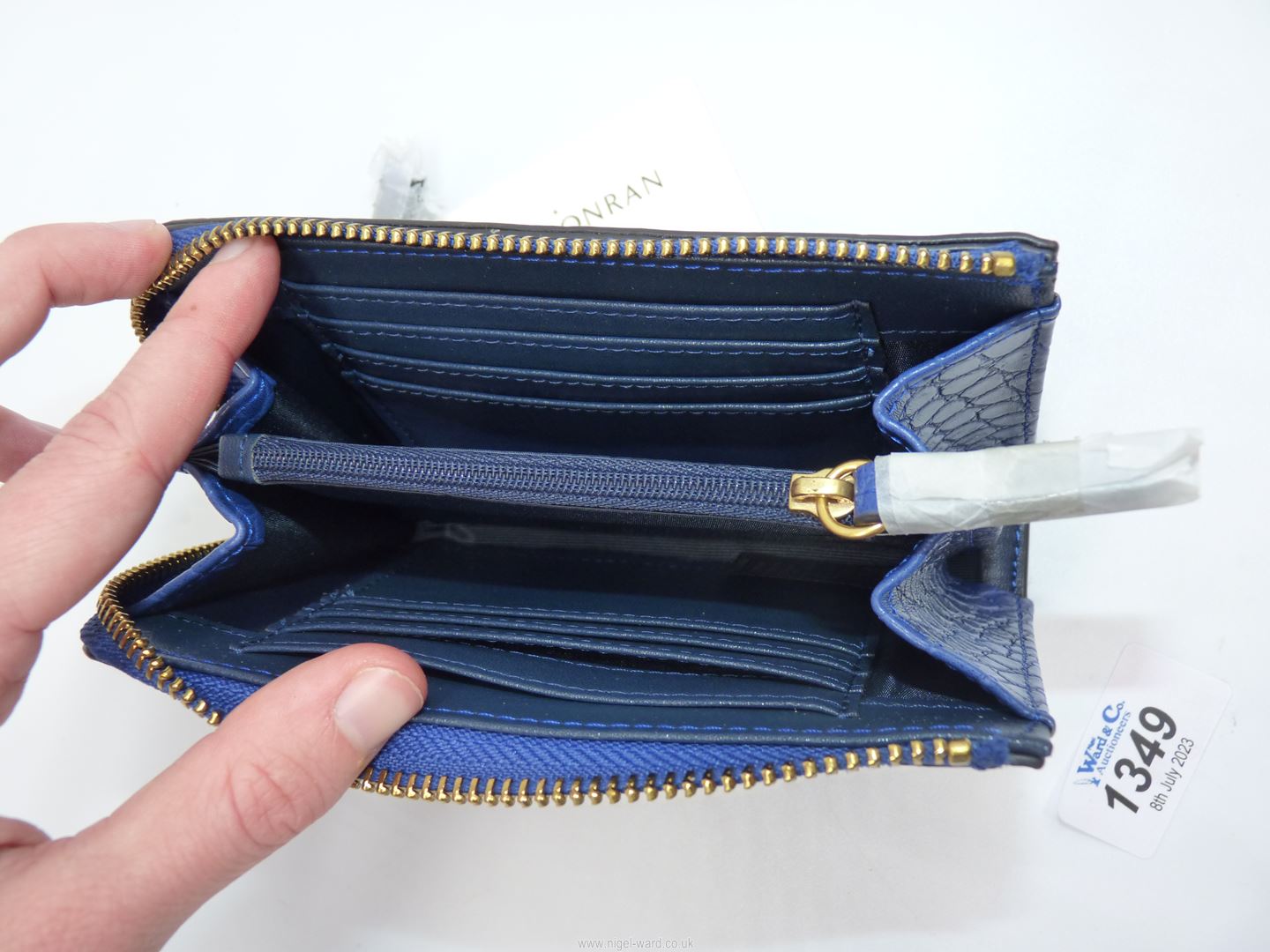 A dark blue Jasper Conran purse, - Image 2 of 3