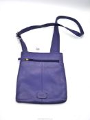 A Radley of London dark purple leather shoulder bag
