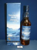 A 70 cl bottle of Talisker Skye Single Malt Whisky, boxed.