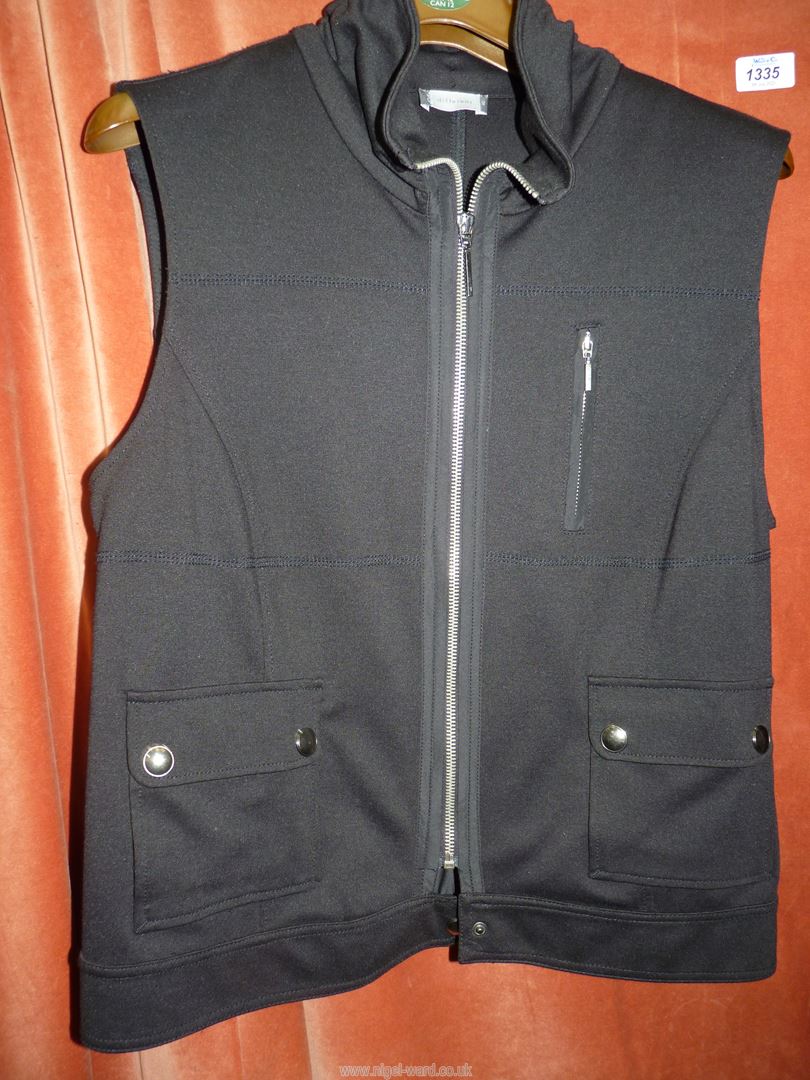 A 'Different' black gilet, UK size 40 and a 'Hobbs' black quilted gilet, size 10. - Image 4 of 5