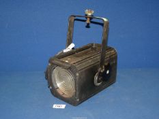 A theatre spotlight, 8 1/2'' long x 6'' high,