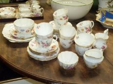 A Royal Crown Derby 'Derby Posies' part Teaset including cups, saucers, tea plates,