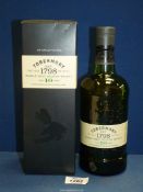 A 70 cl bottle of Tobermory 10 year old Single Malt Whisky, boxed.