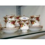 A Royal Albert 'Old Country Roses' teaset.