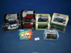 A quantity of boxed Corgi and Oxford 1/76 '00' gauge model cars including fire engines,