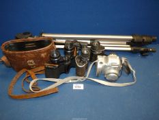 Two pairs of binoculars; Prinz 8 x 30 (cased) and Raylite 8 x 30,