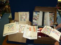 Stamps: all world accumulation in two boxes including Australia 1980-circa 2000,