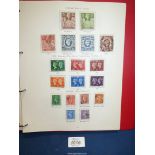 A red Stanley Gibbons Great Britain Stamp Album QV - QEII (mainly QEII - 1968),