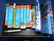 A quantity of Tourist/Travel books to include USA, Kenya, Weekends by the Sea etc.