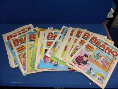 A quantity of Beano Comics from 1989.