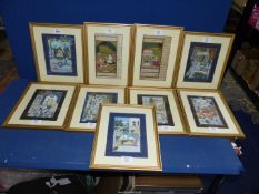 Nine Indian Mogul Prints.