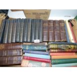 A box of classic novels to include Charles Dickens, H.G. Wells, W.H.G. Kingston etc.