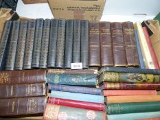 A box of classic novels to include Charles Dickens, H.G. Wells, W.H.G. Kingston etc.