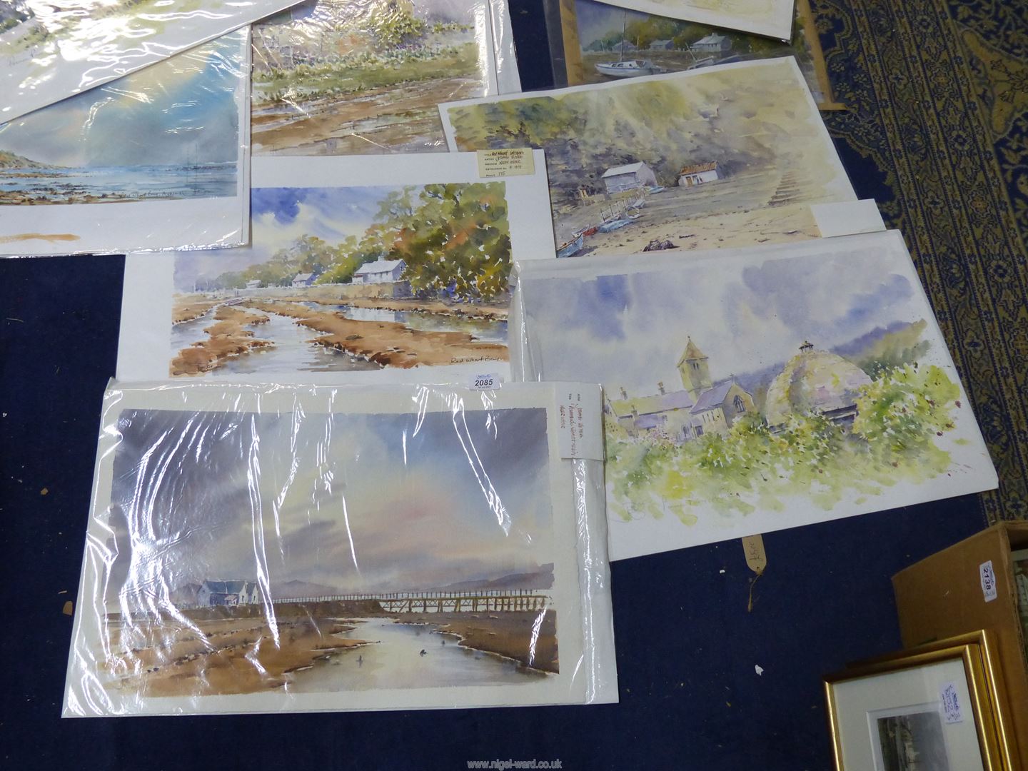Joanne Thomas: nine watercolours of mainly Anglesey scenes. - Image 3 of 4