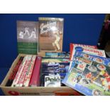 A quantity of football annuals, books on cricket, Pele and Albion Memories etc.