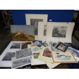 A large quantity of prints and photographs.