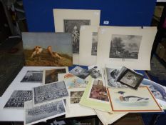 A large quantity of prints and photographs.
