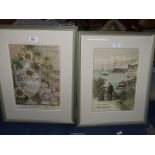 A set of two, dated Prints 'Beecham Pills'.