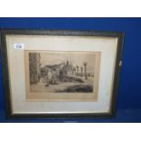 'The Lass That Loves a Sailor: a framed and mounted print of a line drawing by Yeend King (1855 -