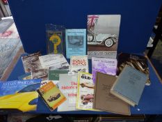 A quantity of Motoring books to include The Lewis Guide 1930-1960 Collectors Price Guide.