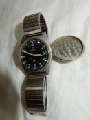 An Omega military type gentleman's wristwatch having a crown wound movement,