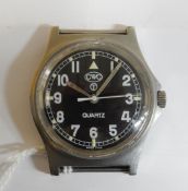 A Military quartz movement watch believed to require a battery,
