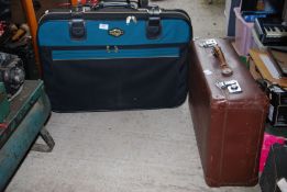 Two suitcases.