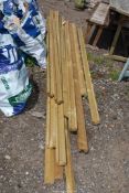 Lengths of tanalised timber - various lengths.