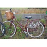 'Cameo' ladies push bike with basket (3 speed).