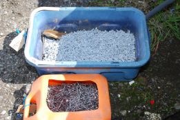Large quantity of 2" plane wire nails, and 30mm galvanised plaster board nails.