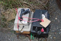 2 electric fencing batteries