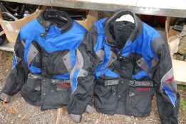 Two 'Targa' motorbike jackets - size: Large.