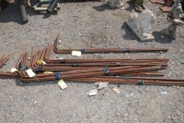A quantity of 15mm reinforcing bars, approximately 42 in total,