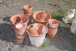 A quantity of terracotta pots.