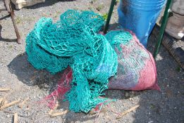 A quantity of nylon netting.