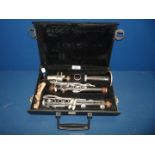 A cased Clarinet by Noble.