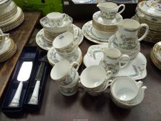 A quantity of Royal Worcester 'Mayfield' china including tea, coffee and breakfast cups,