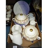 A quantity of china to include Thomas Germany white china teapot,