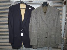 Two gents Jackets - one Daks wool and the other Baumler navy blue, size 56.