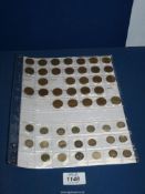 A quantity of threepence pieces 1937-1967 together with twenty silver 3d pieces.