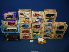 A quantity of model cars including; Pickfords, Heinz Tomato Soup van, Barclays, etc.