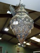 A Murano style glass lumiere ceiling light.