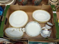 A good quantity of modern Limoges dinner ware including 'Toscana Safran' and 'Almeiria' designs.