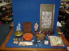 A good quantity of miscellanea including treen musical boxes, jewellery boxes ,
