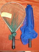 A small hand trout net and a small landing net.